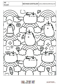 Doodle boyama sayfaları